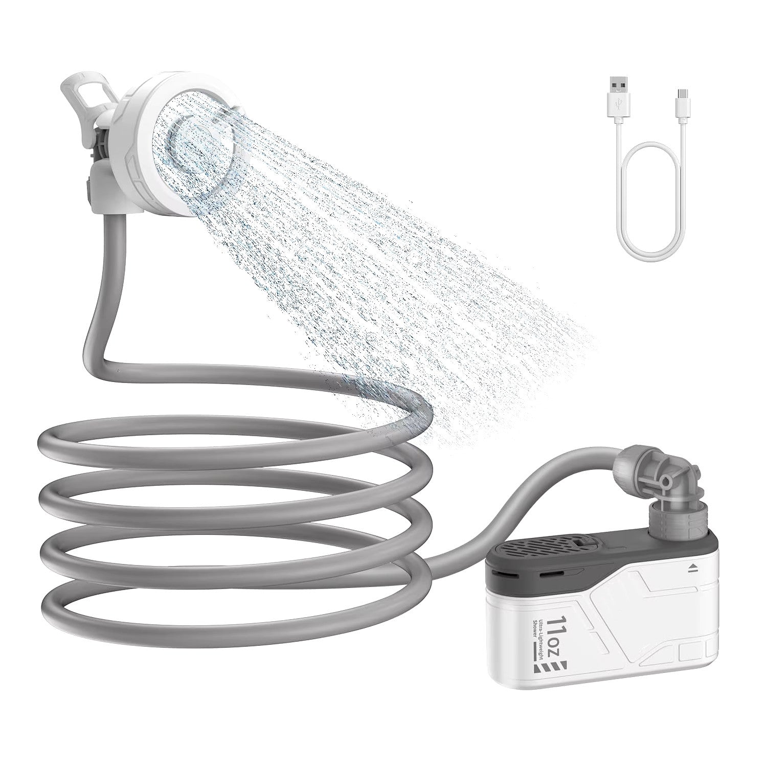 Portable Shower - Rechargeable with Pump and USB-C