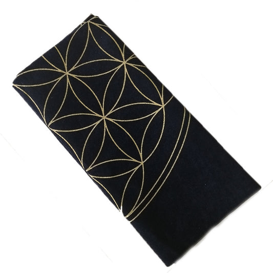 Divination Black and Gold Tarot Tablecloth