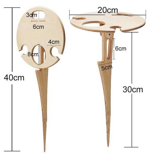 Outdoor Foldable Drinks Table