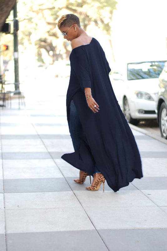 One-Shoulder Asymmetrical Casual Dress