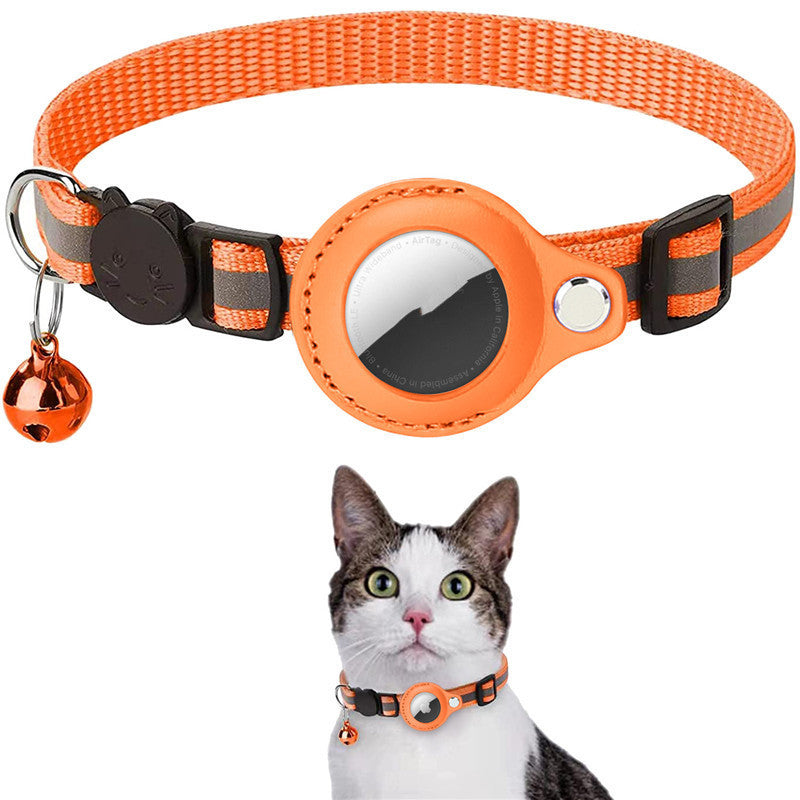 Reflective Cat/Puppy Nylon Collar with Air-tag