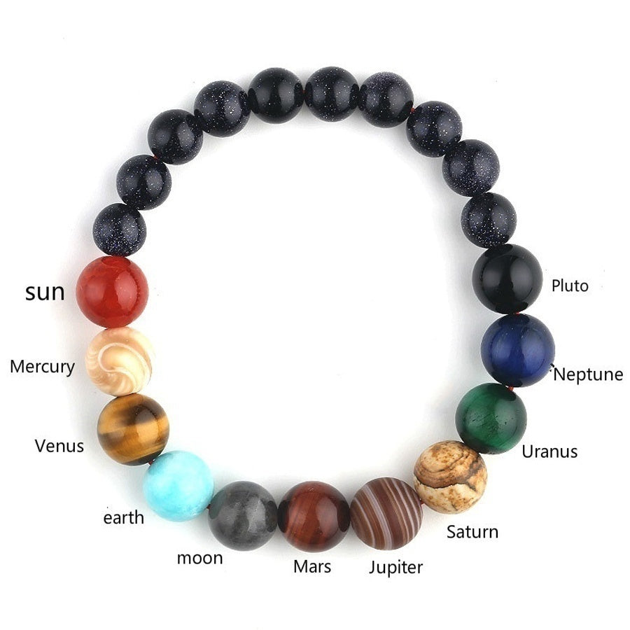 Eight Planets Natural Chakra Stone Bracelet