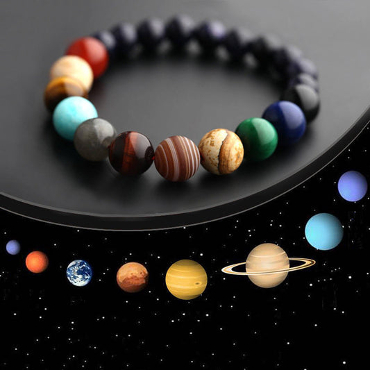 Eight Planets Natural Chakra Stone Bracelet