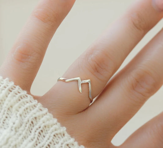 Fine Copper Mountain-shaped Ladies Ring