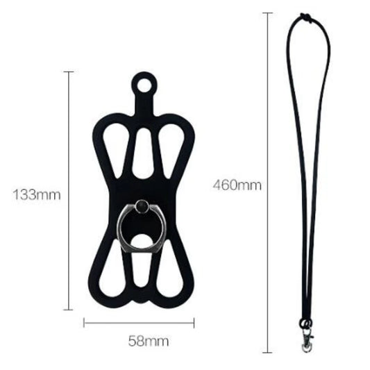 Universal Silicone Cellphone Protector with Lanyard