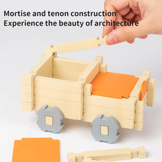 Wooden Building Blocks for Kids - STEM