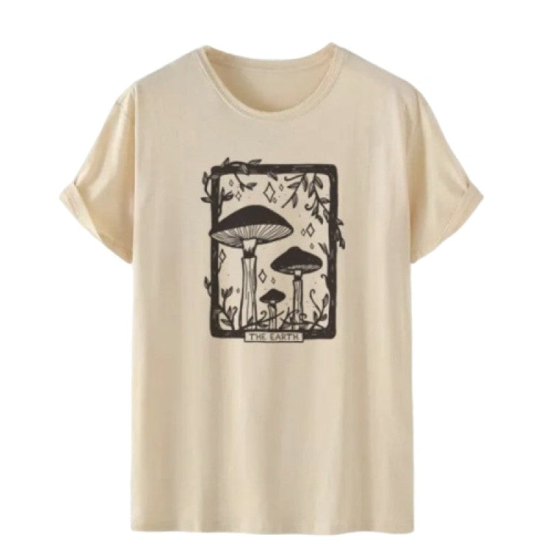 Mushroom Earth Big Size T-shirt