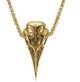 Mens Vintage Viking Eagle Skull Pendant