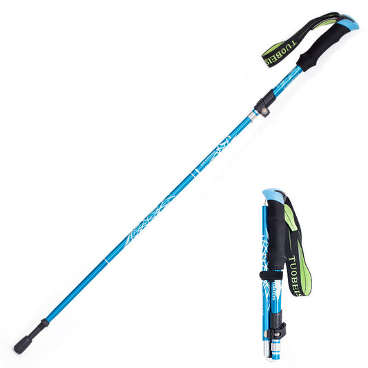 Aluminum Alloy 5-Section Adjustable Walking Pole