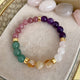 Natural Stone Citrine Malachite Bracelet