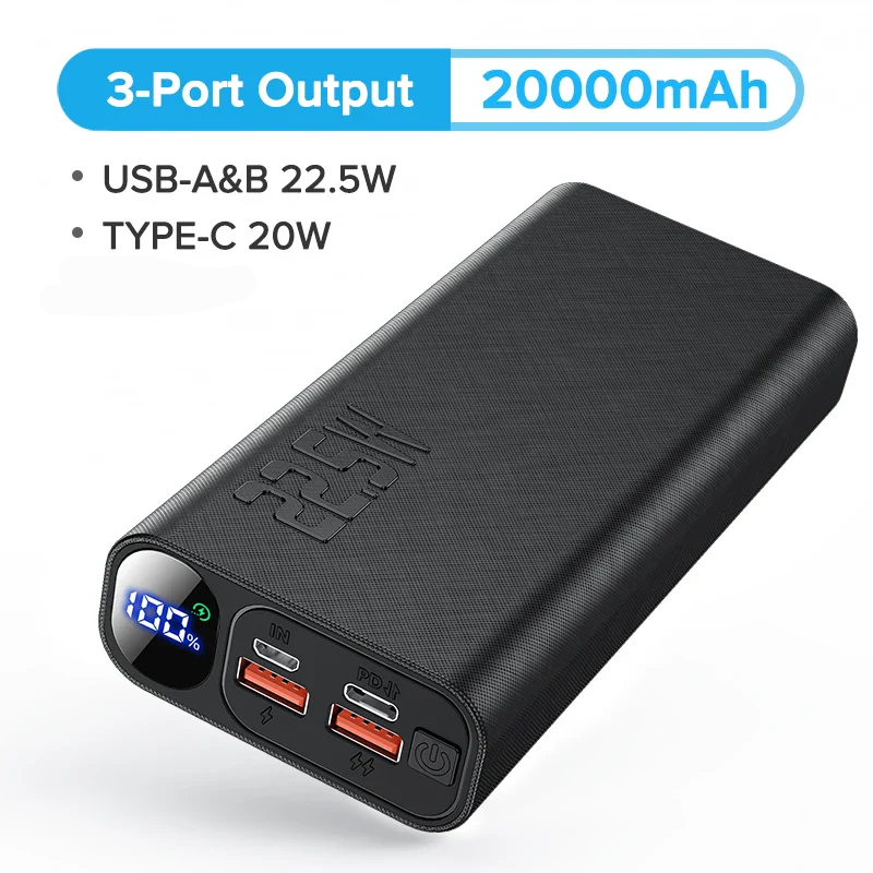 Portable Charger Power Bank Fast Charge 20000mAh 20W