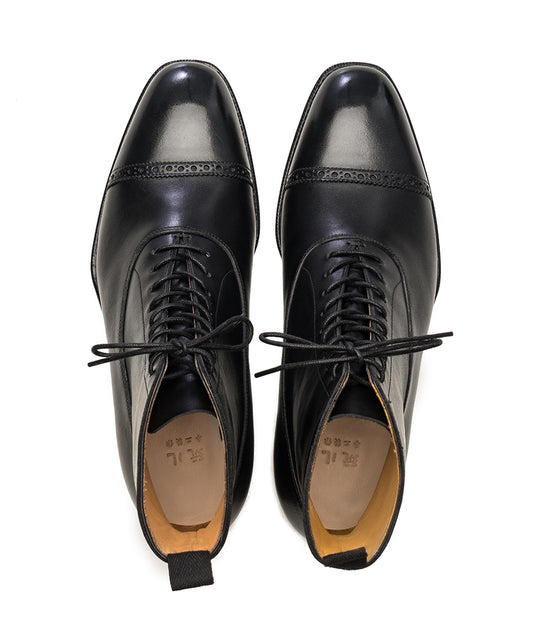 Men's English in the style of "Doc Martin" Oxford Leather Boots