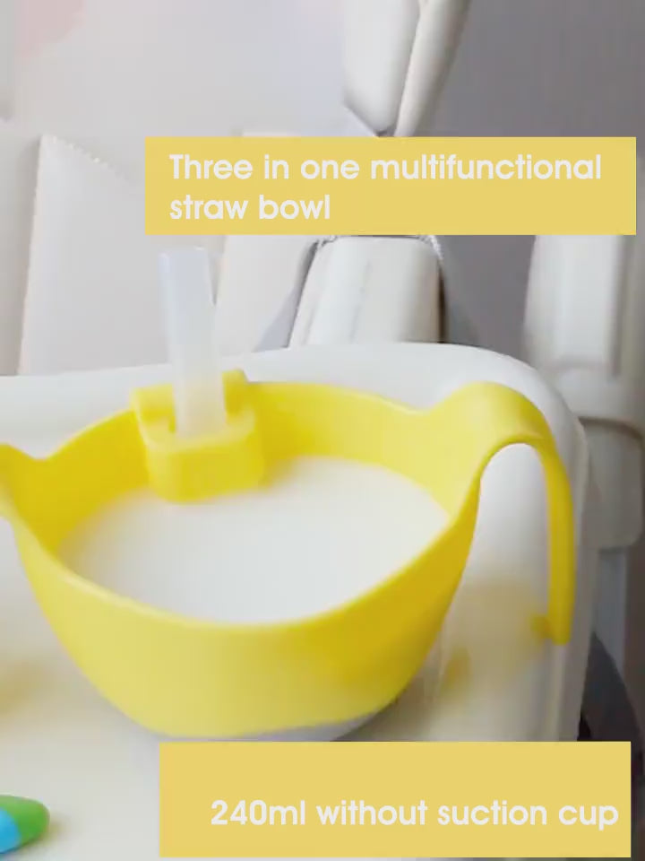 Straw Bowl Baby Side Food Snack Soup